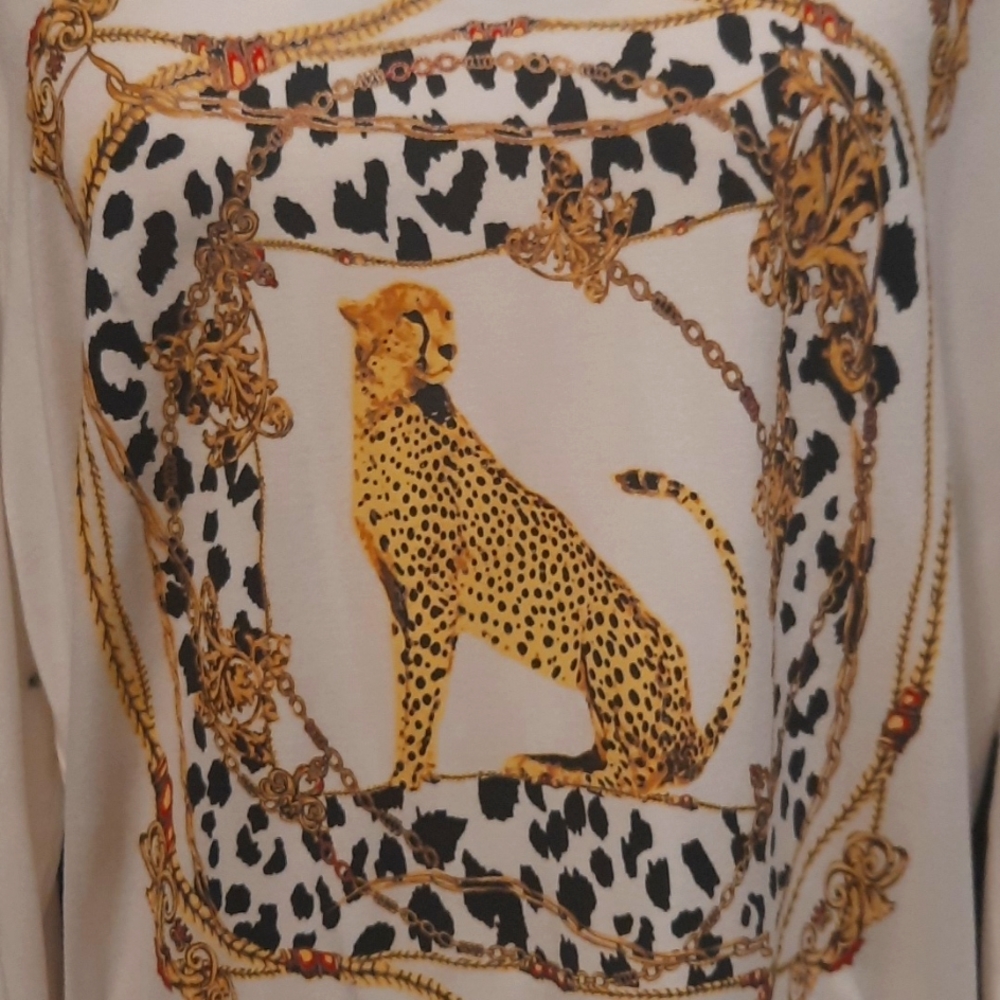 Long Sleeve Leopard Tee